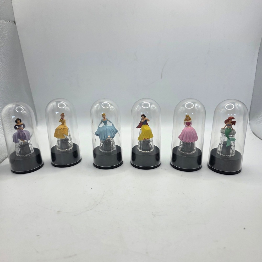 Disney Sterling Classics Princess Thimble Figurines Set of 6 England Domes Rare